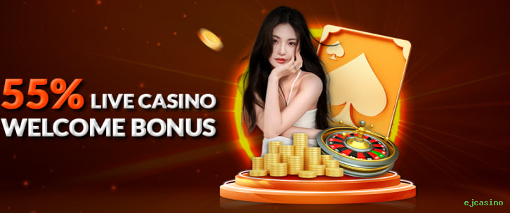 Imagem promocional da ejcasino mostrando a plataforma e suas vantagens